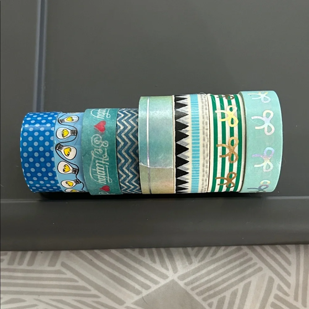 Colorful Patterned Washi Tape Set